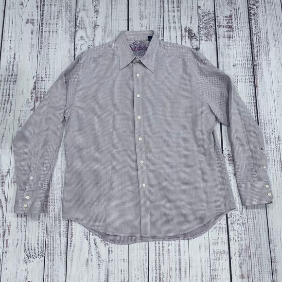 Robert Graham XL Purple Embroidered Button-Up Shirt - Picture 1 of 13